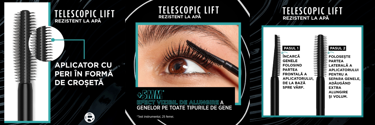 Mascara Voluminous Carbon Black, 8.3 ml, Loreal Paris